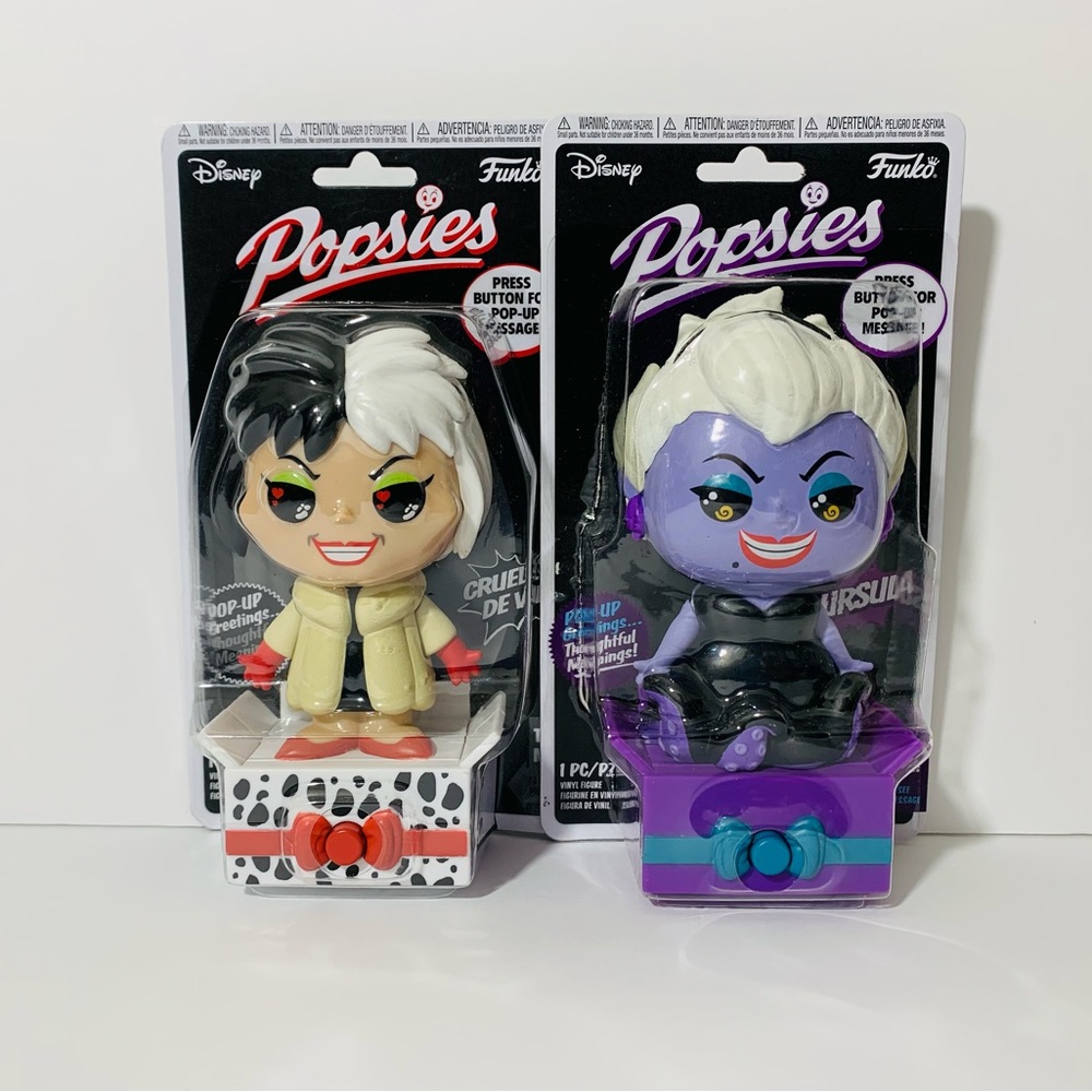 🆕 Funko Popsies Disney Villains - Cruella De Vil & Ursula Set